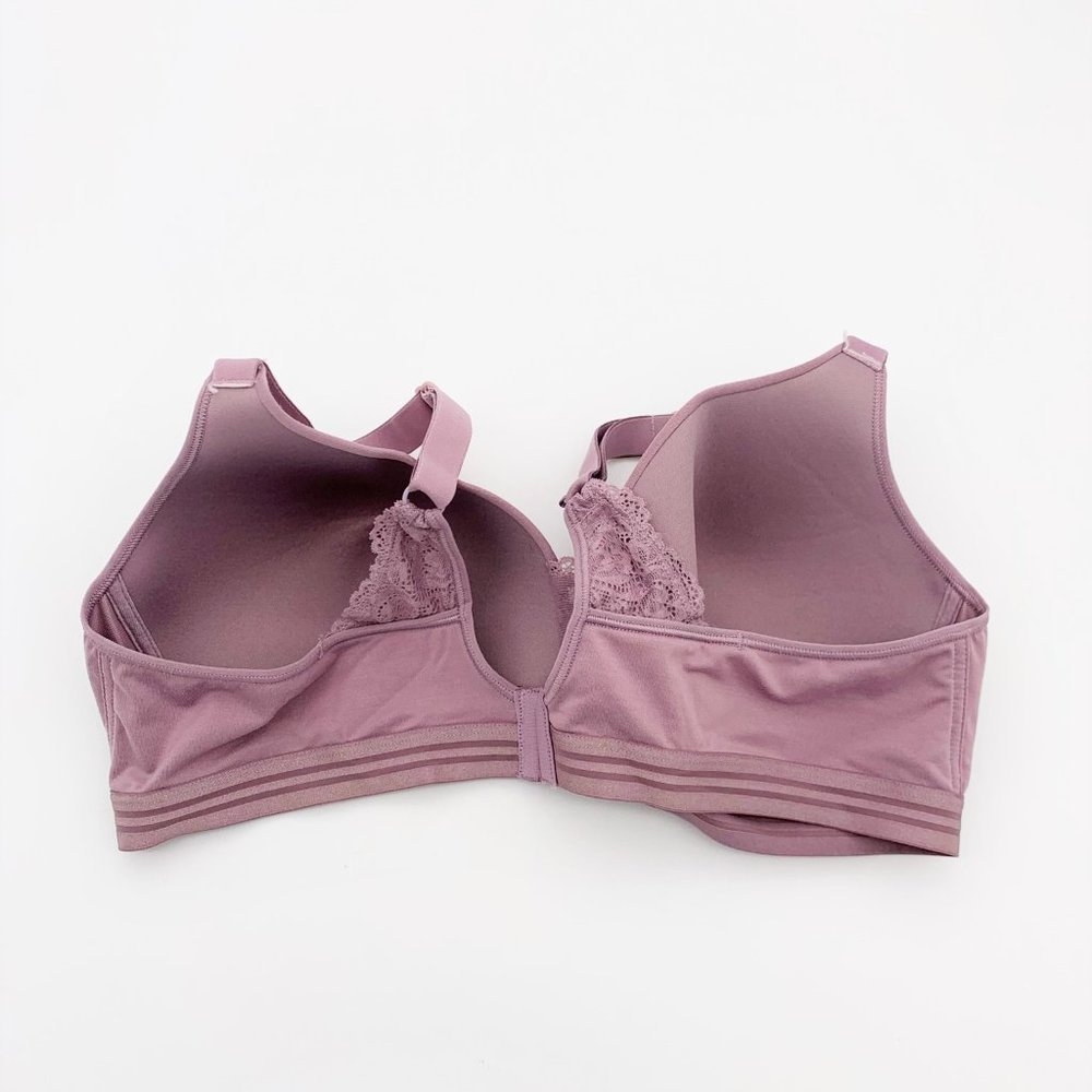 Hanes Heather Purple 2XL Bra, New - Picture 3 of 6